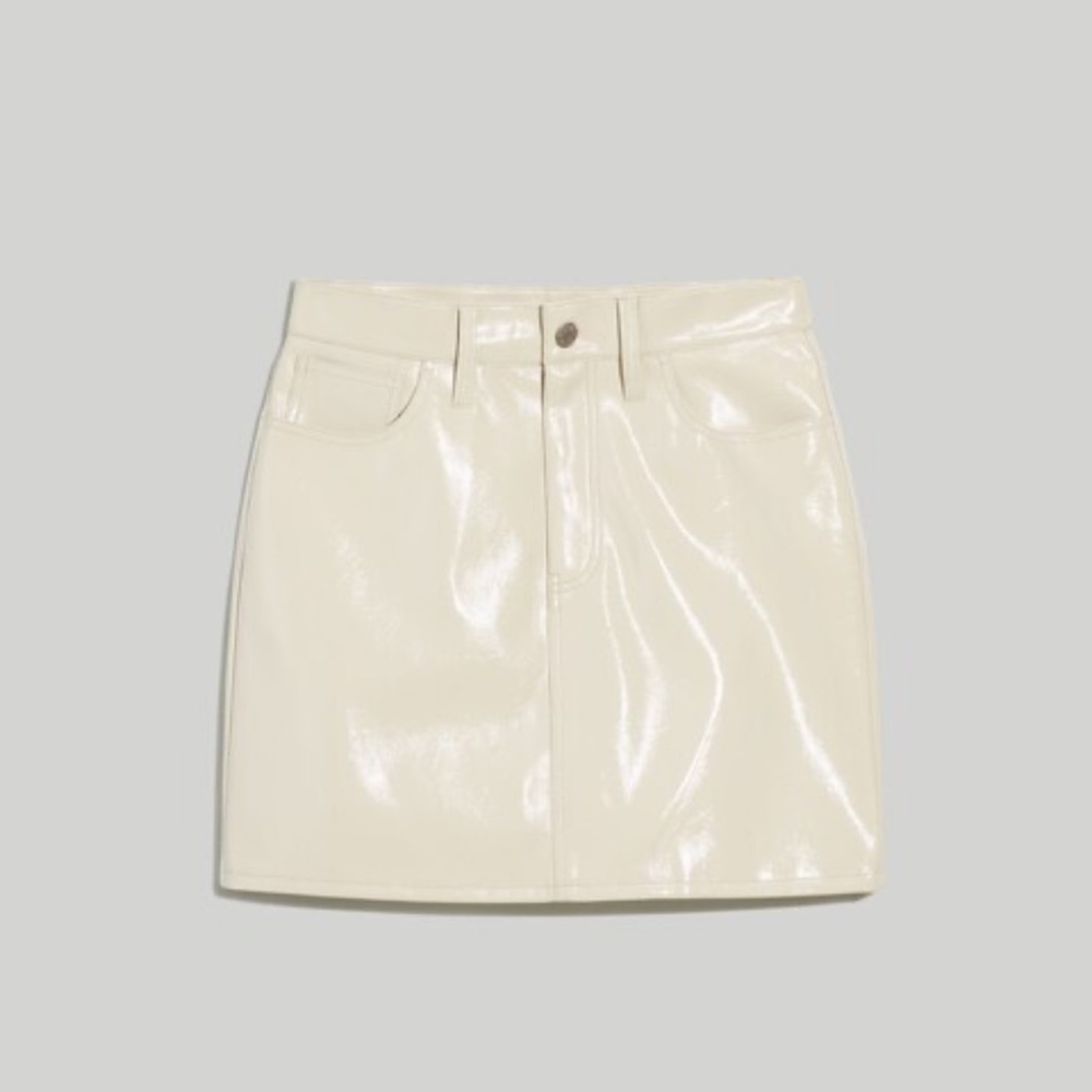 Madewell Faux Leather Mini Skirt
